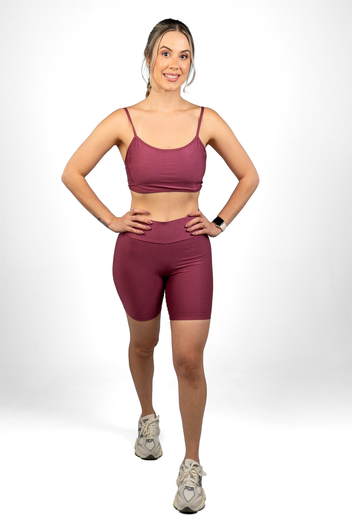 Conjunto Short Ártico Madê Rosa, vista frontal